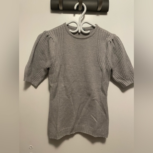 BNWT Mexx Grey Short Sleeved Sweater - Picture 1 of 5